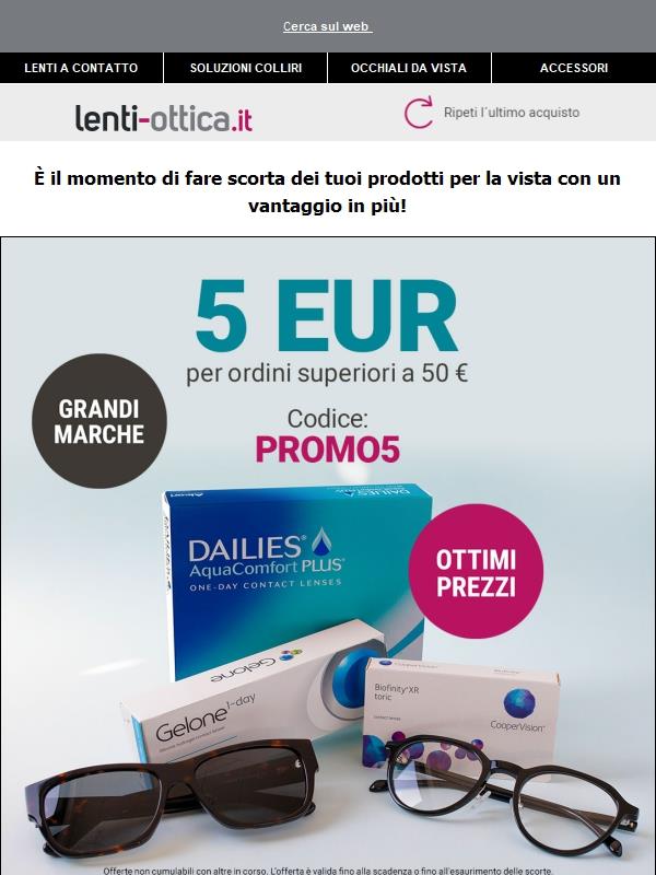 🛒 SCONTO ESCLUSIVO: Risparmia 5€ sugli ordini sopra 50€