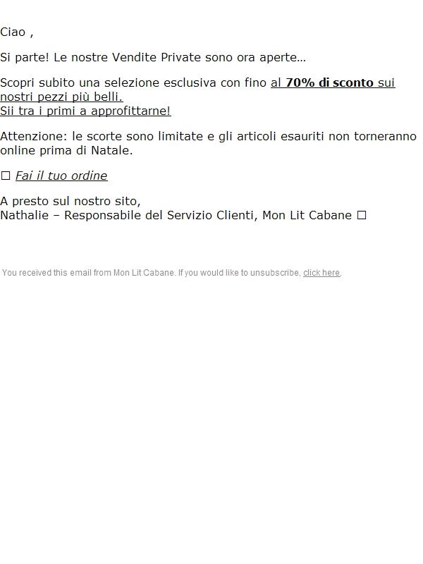 I più grandi sconti dell’anno!