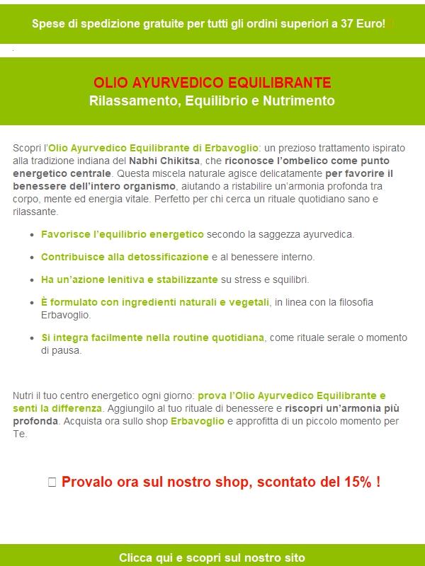 Ritrova l’equilibrio con il nostro Olio Ayurvedico Equilibrante 🌿