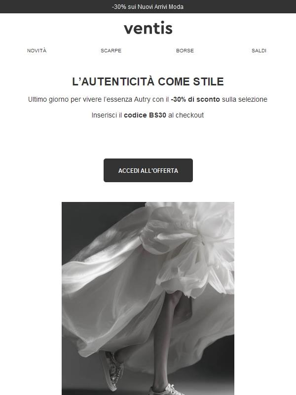 Autry al -30%: stile anni ’80, spirito di oggi