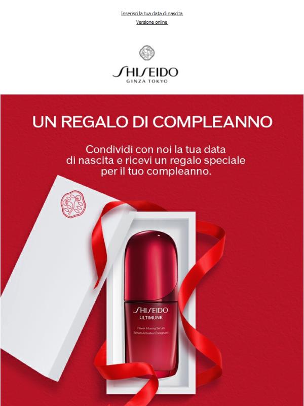 Vuoi ricevere un regalo di compleanno?*