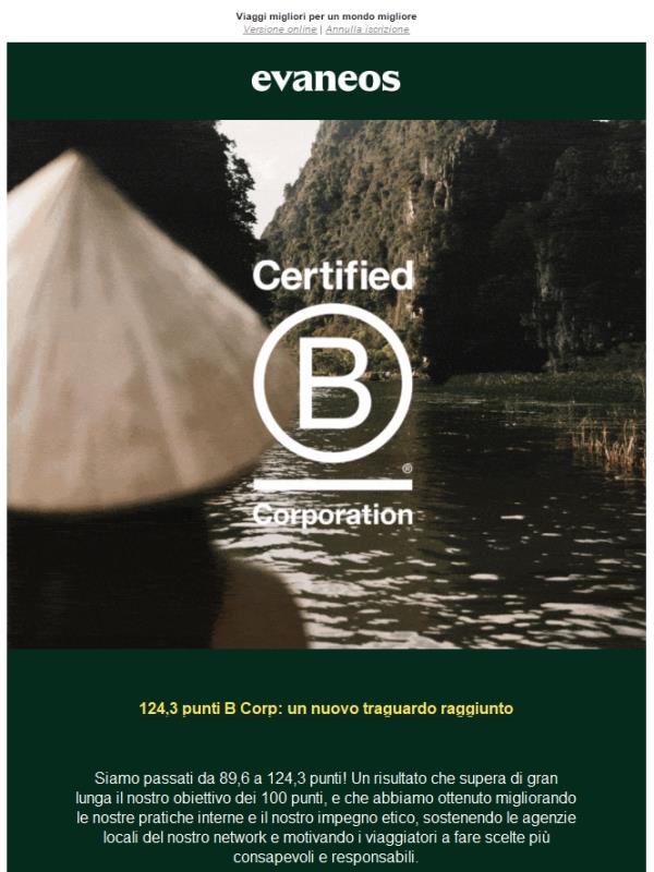 Evaneos è di nuovo certificata B Corp!