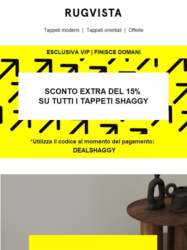Shaggy fino al 30% | Extra 15% per te  ✨