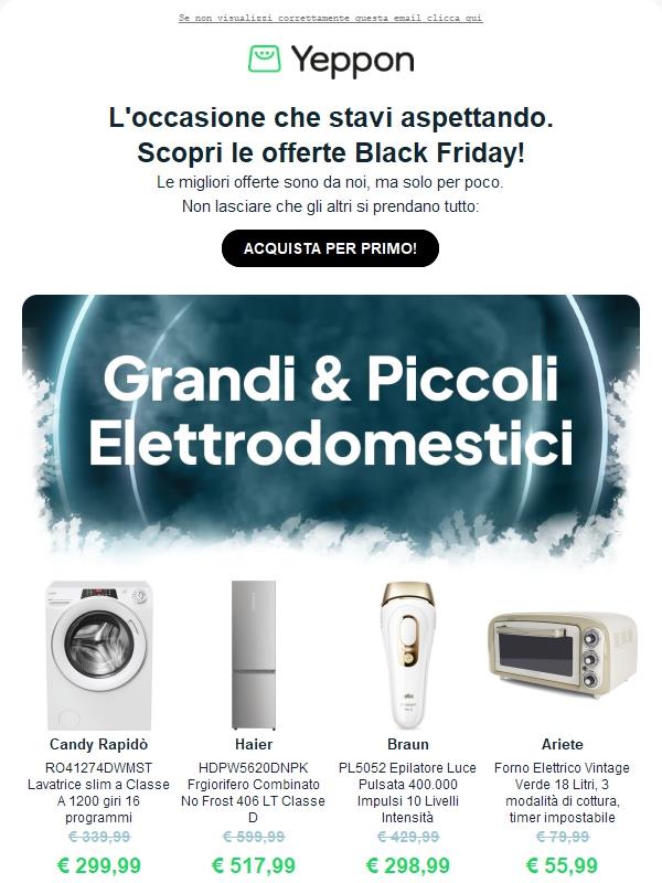 Approfitta degli sconti Black Friday ! ⚫🔥