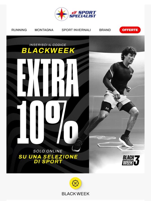 Con l'Extra10% online le offerte Black Friday continuano