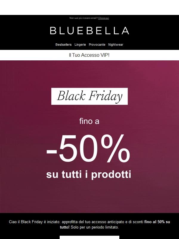 Black Friday: accesso VIP anticipato
