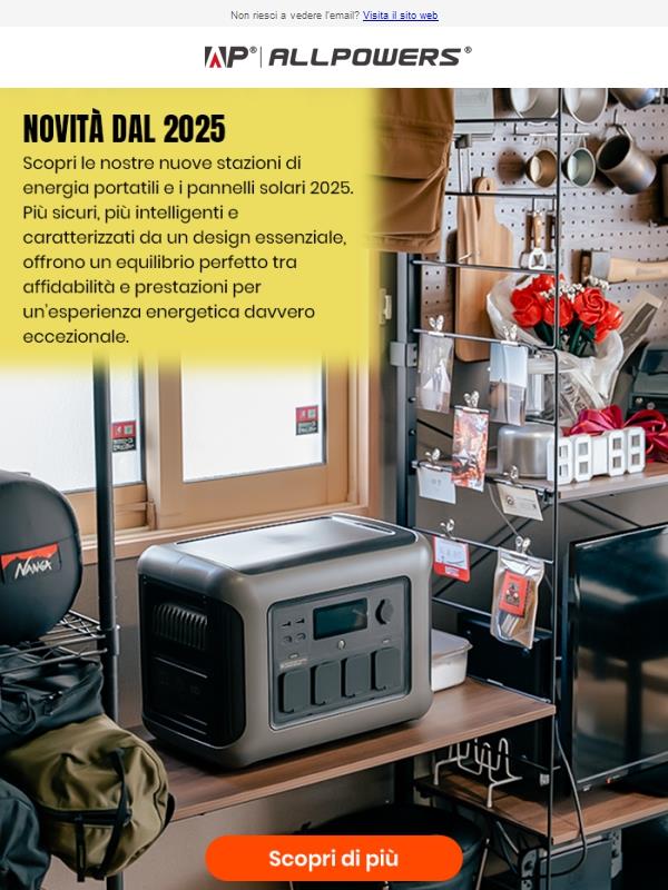 Nuovi prodotti 2025