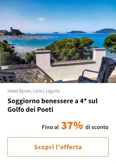 Soggiorno benessere a 4* sul Golfo dei Poeti