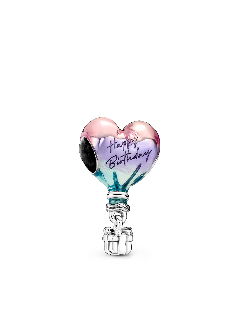 Happy Birthday Hot Air Balloon Charm