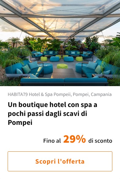 Un boutique hotel con spa a pochi passi dagli scavi di Pompei