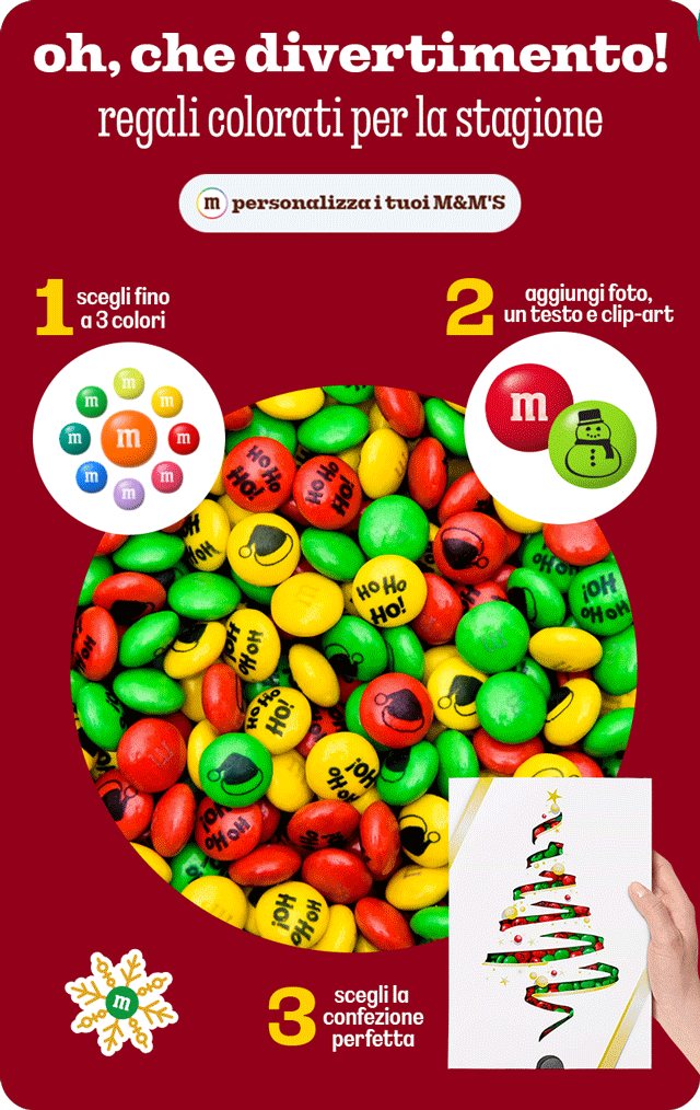 PERSONALIZZA I TUOI M&M'S