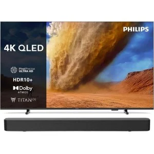 Philips 55PUS7810 4K UHD QLED Smart TV da 139 cm (55") con Dolby Atmos Titan OS + Soundbar TAB4000