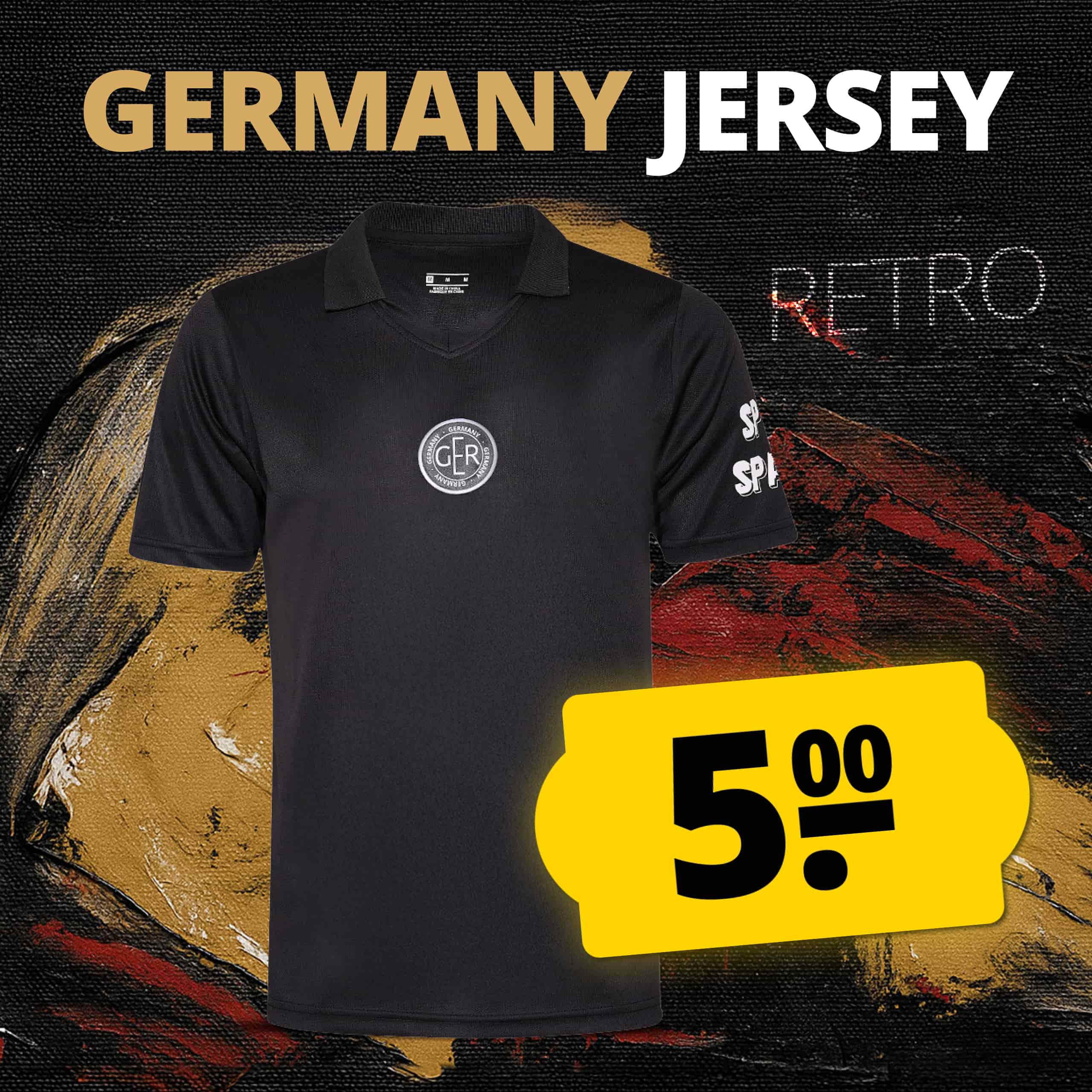 Germany retro uomo maglia