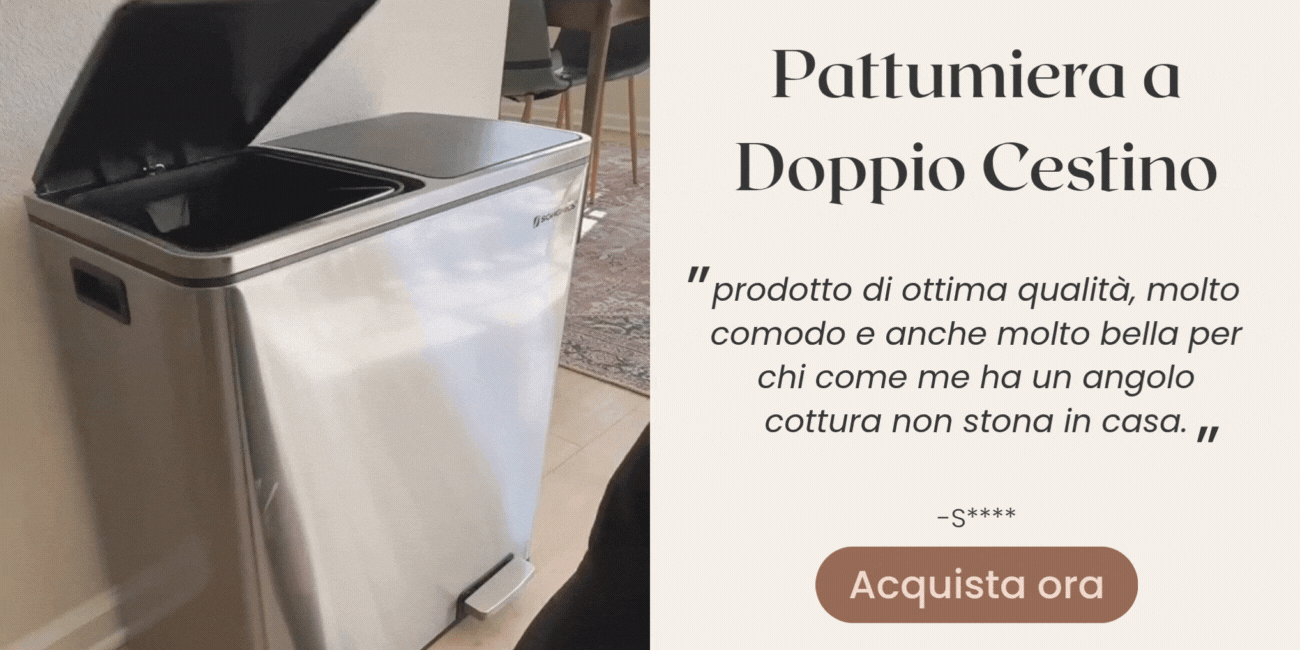 Pattumiera a Doppio Cestino