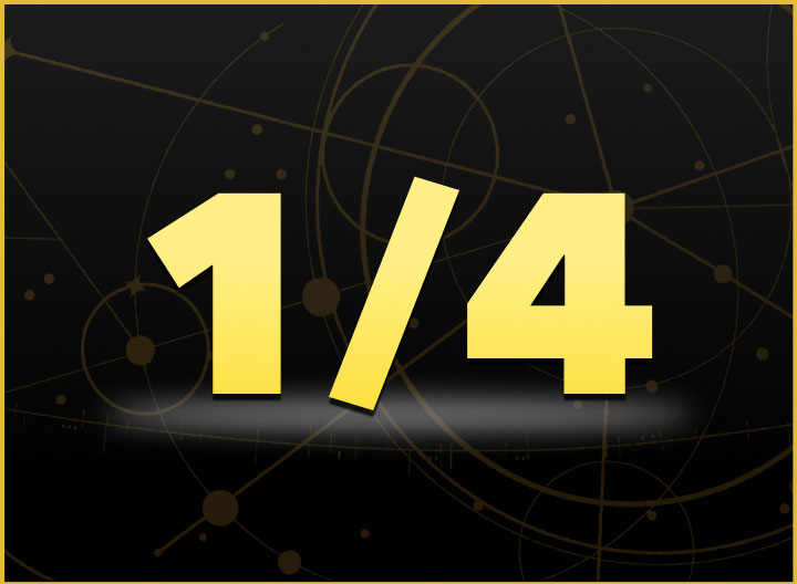1/4