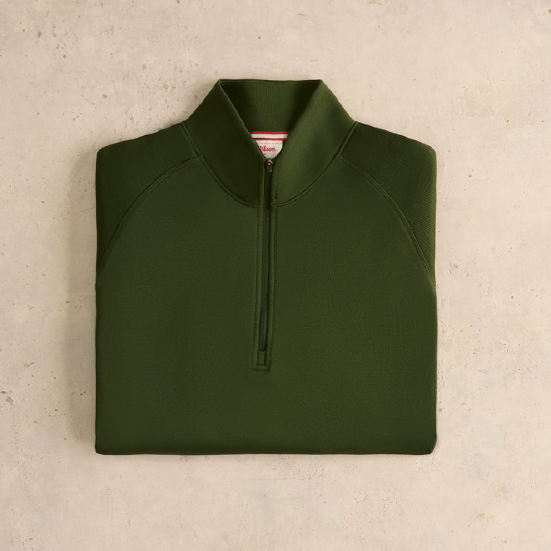 Felpa tecnica Milton con mezza zip