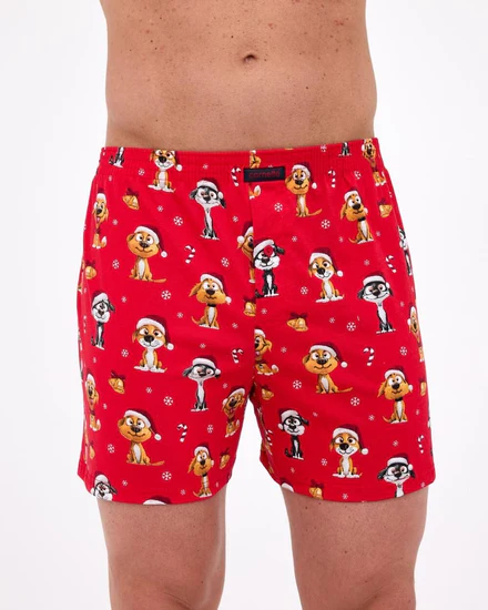 CHRISTMAS DOGS | Boxer da Uomo Ampi Natalizi in Cotone - 016/21