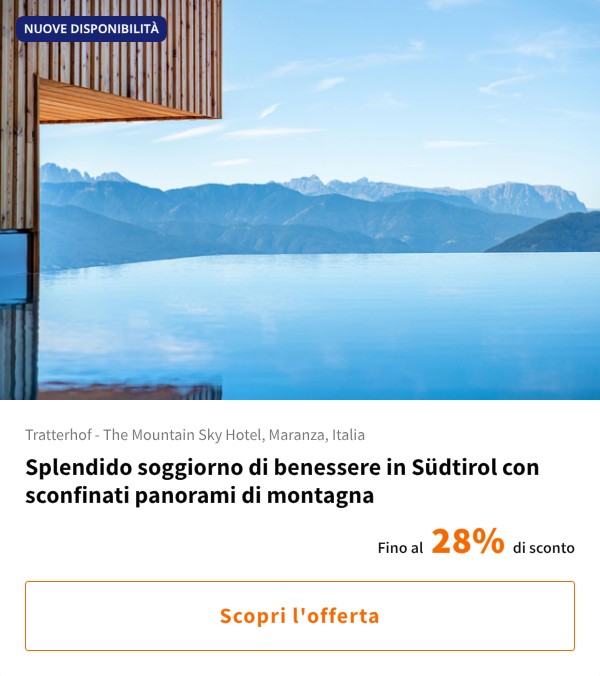 Splendido soggiorno di benessere in Südtirol con sconfinati panorami di montagna