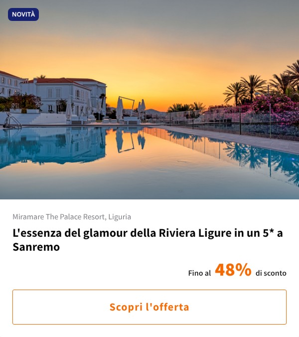 L'essenza del glamour della Riviera Ligure in un 5* a Sanremo