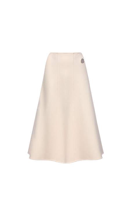 Gonna midi in lana Moncler + JIL SANDER