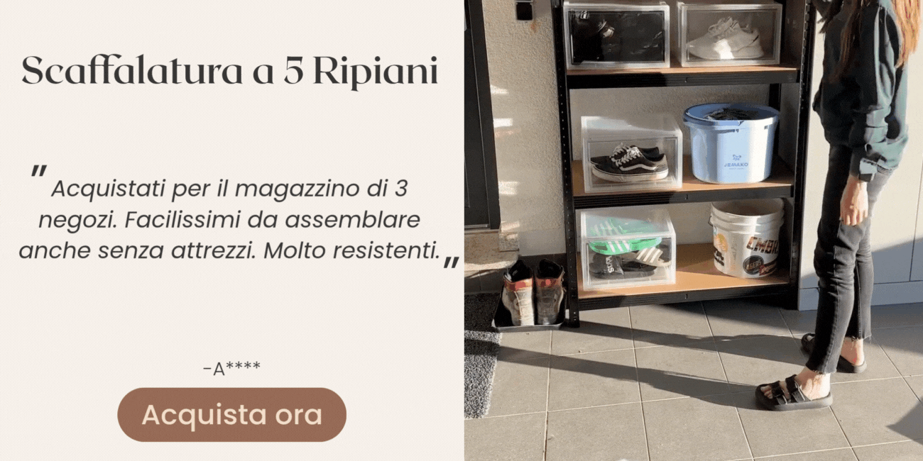 Scaffalatura a 5 Ripiani