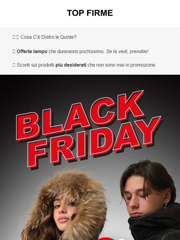 notizia ufficiale: IL BLACK FRIDAY È INIZIATO ORA!