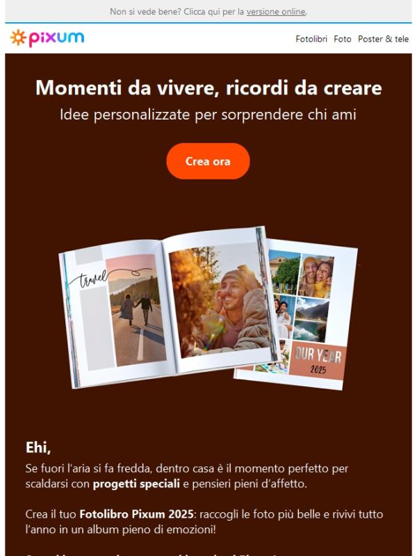 📢 È tempo di creatività: promo speciale su tutti i prodotti Pixum!