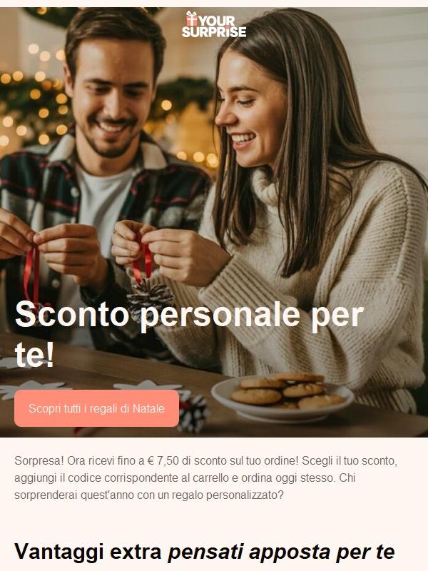 Magia di Natale: fino a € 7,50 di sconto 🎁