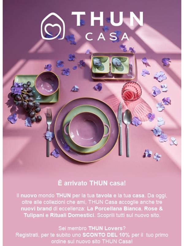 È arrivato THUN Casa: scopri i nuovi brand 🌟🍽️