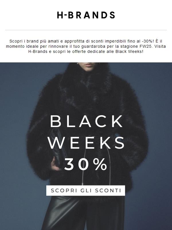 I tuoi brand preferiti ora fino al -30%