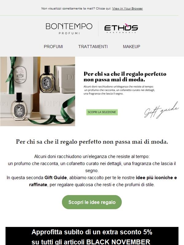 ✨ Regali sofisticati, cofanetti e profumi iconici.