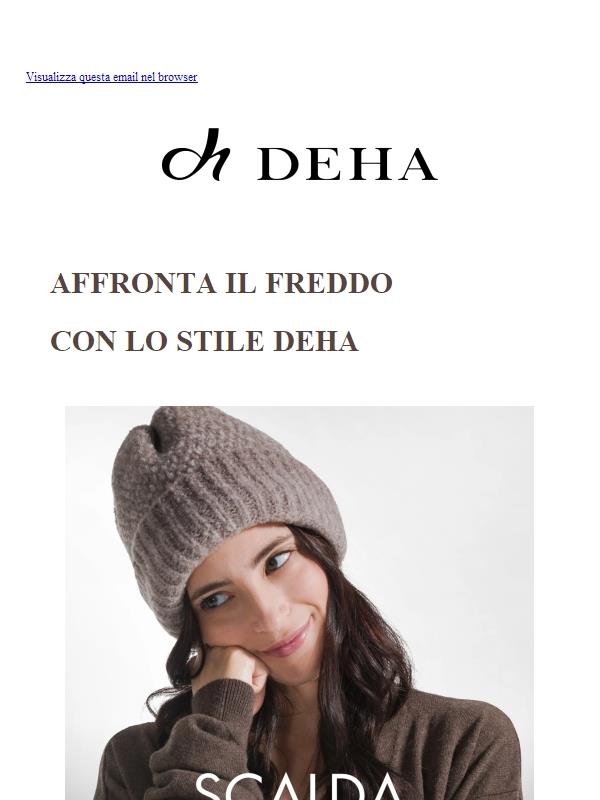 ❄️ Scalda il tuo look con gli accessori DEHA