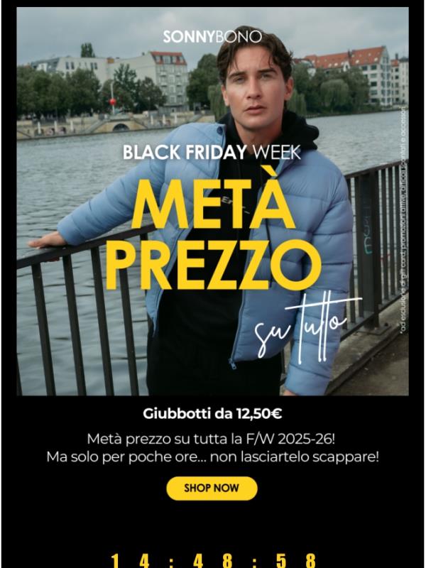 💥GIUBBOTTI -50% BLACK FRIDAY
