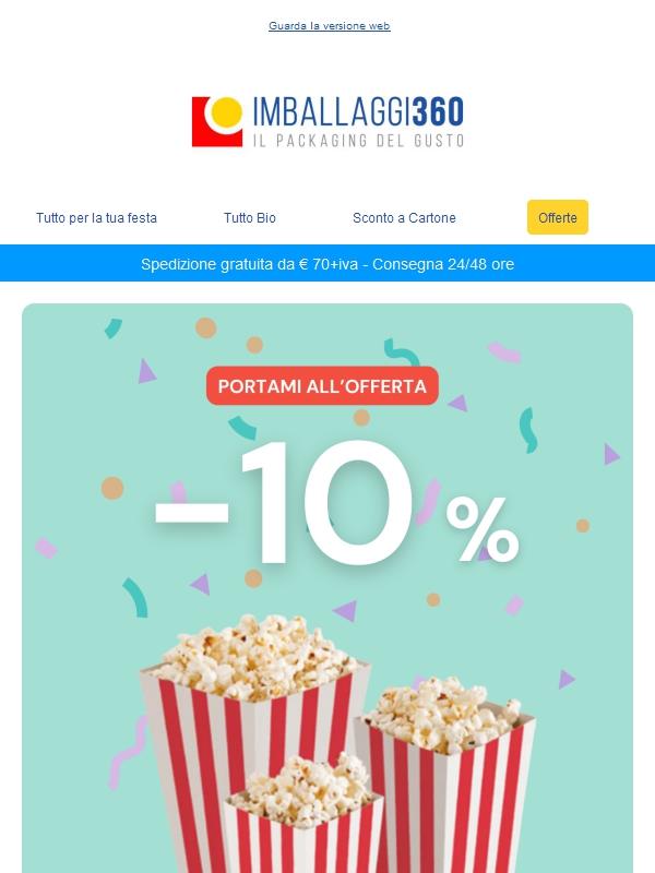 💥 -10% subito: non lasciarti scappare questa occasione! ⏳