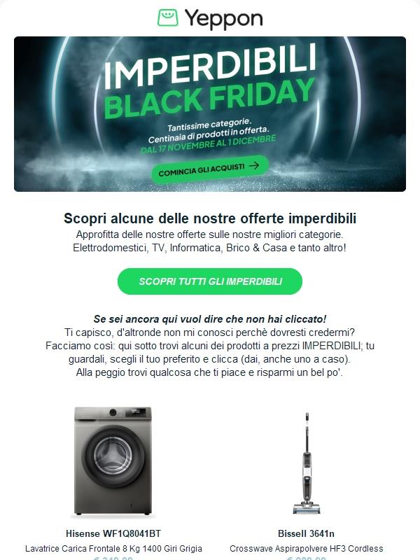 Scopri le nostre offerte Imperdibili del Black Friday ⚫💥