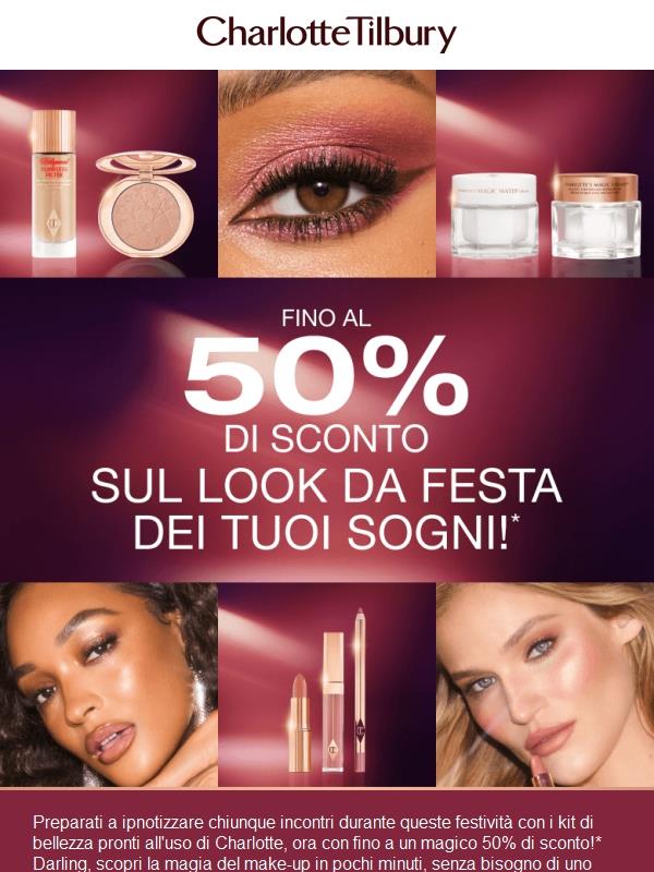 Fino al 50% di sconto sui must delle Feste💄✨