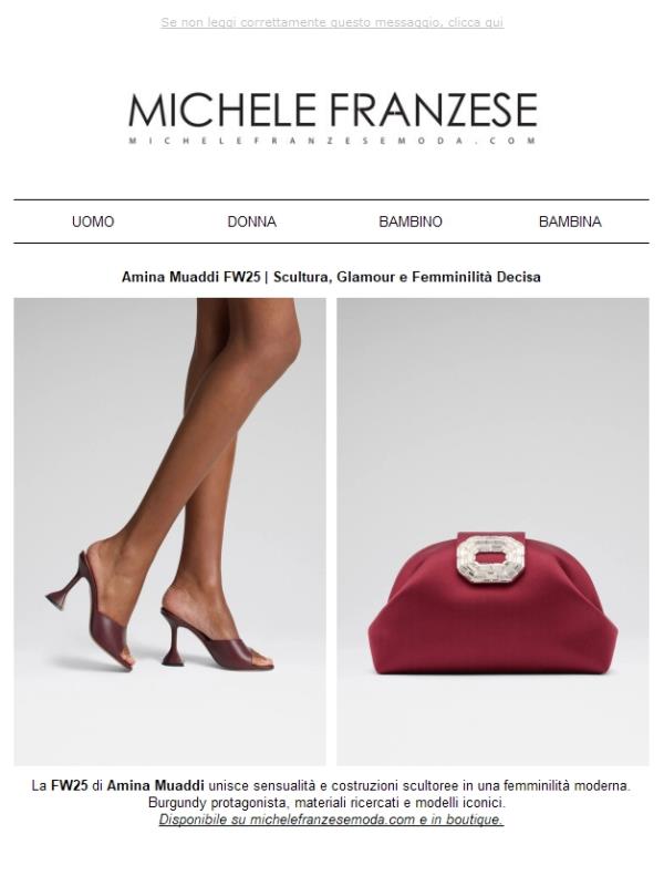 Amina Muaddi FW25 | Scultura, Glamour e Femminilità Decisa