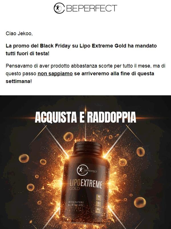 Lipo Extreme sta andando a ruba! 🛒