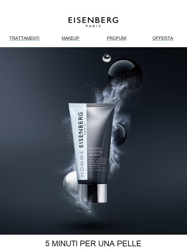 Il segreto per una pelle nuova in 5 minuti.