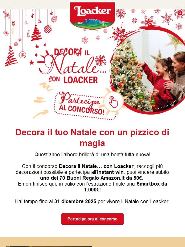 Raccogli, decora, vinci: il Natale è più dolce che mai.
