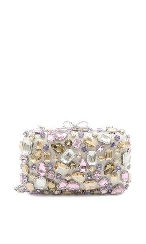 Crystal embellished clutch
