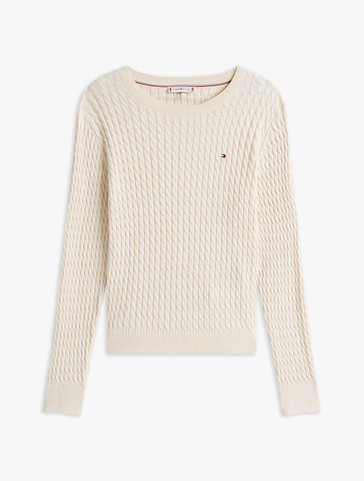 Pullover in maglia sottile intrecciata