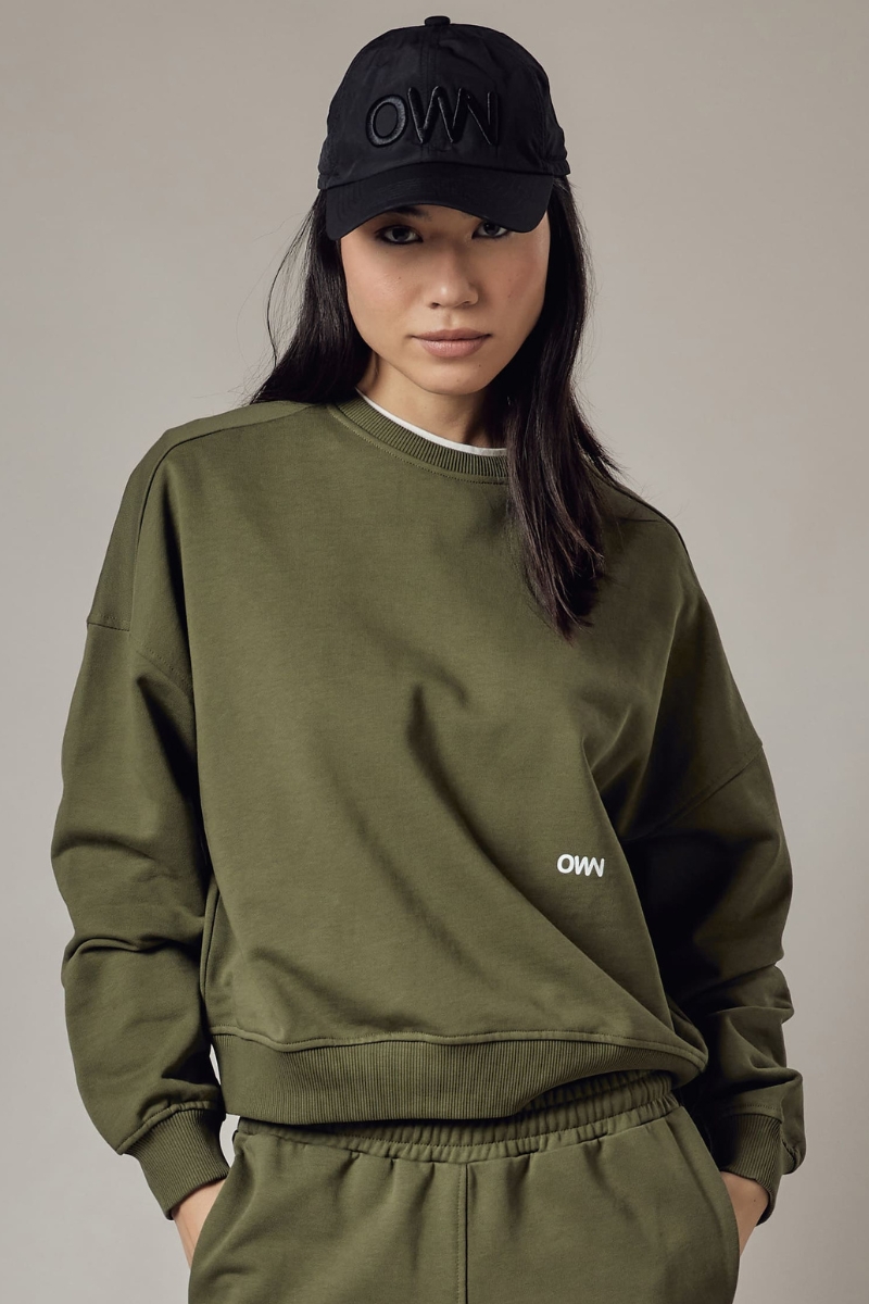 Felpa Girocollo Loose Fit Donna