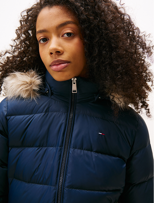 Piumino idrorepellente lucido