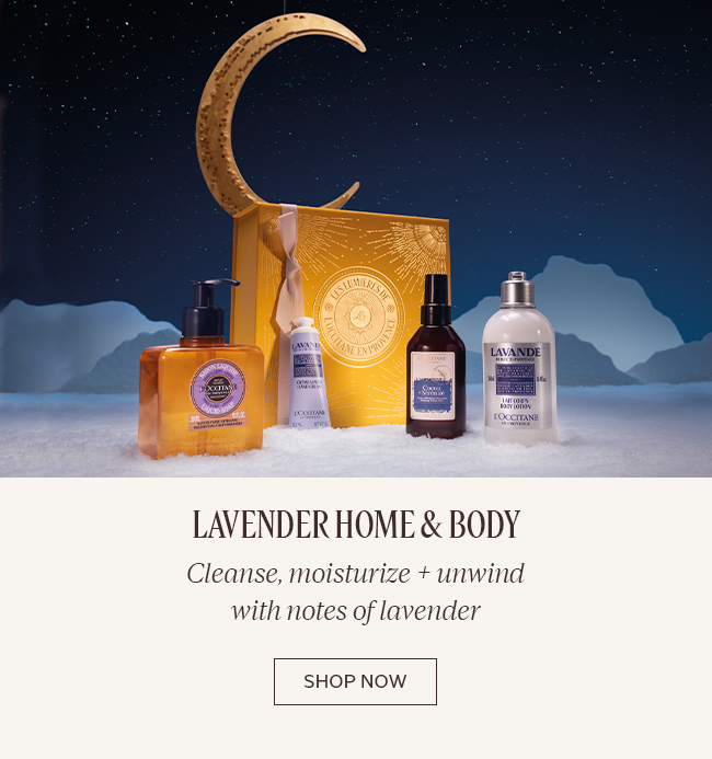 LAVENDER HOME & BODY | CLEANE, MOISTURIZE, + UNWIND WITH NOTES OF LAVENDER | SHOP NOW