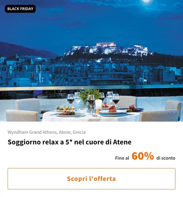 Soggiorno relax a 5* nel cuore di Atene