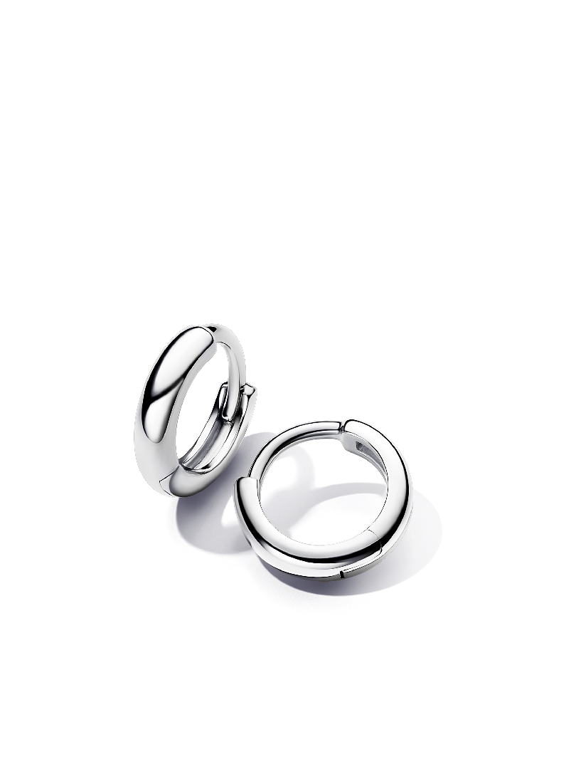 Round Huggie Hoop Earrings