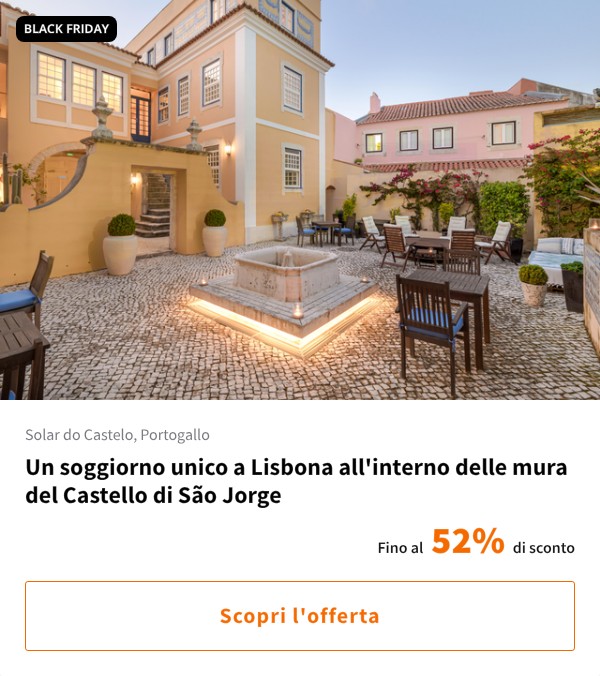 Un soggiorno unico a Lisbona all'interno delle mura del Castello di São Jorge