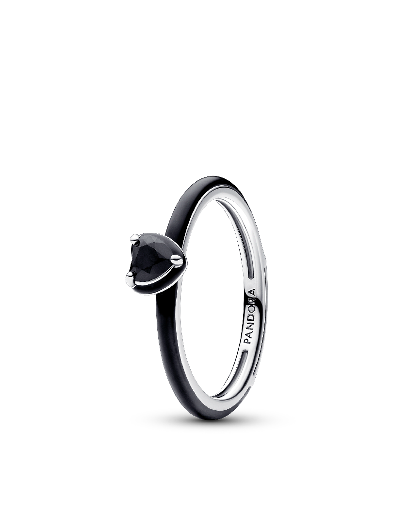 Pandora ME Black Chakra Heart Ring
