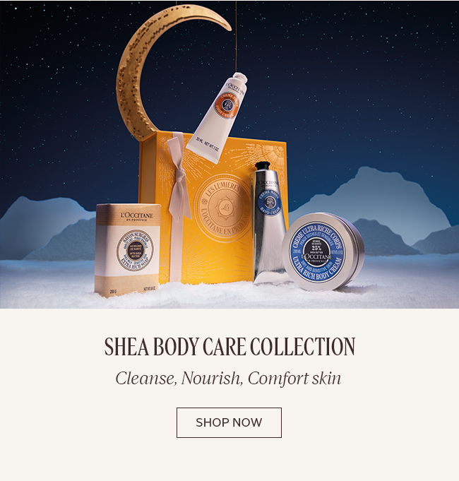 SHEA BODY CARE COLLECTION | CLEANSE, NOURISH, COMFORT SKIN | SHOP NOW